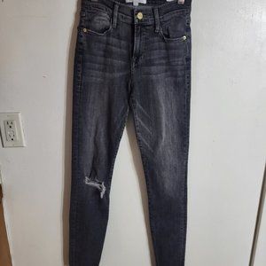 Frame Womens Le High Skinny Gray Jeans Sz 23